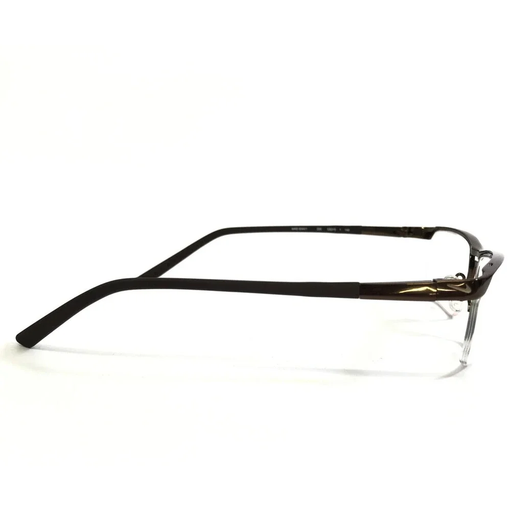 Nike Eyeglasses Frames 6044/1 205 Dark Cinder Rectangle Titanium 53-15-140